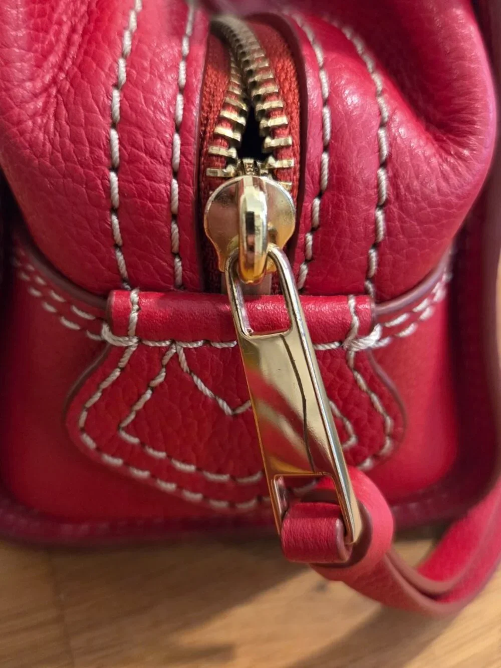 Marc Jacobs Mini Cruiser Satchel Red Leather Crossbody